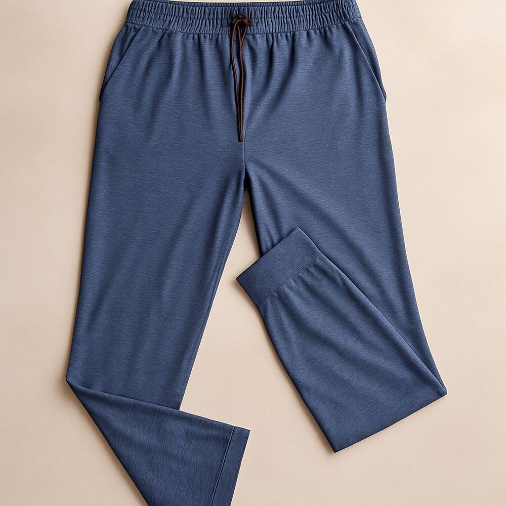 90 Degree by Reflex Men’s Joggers – Dark Blue Tapered Athletic Pants Zip Pocket